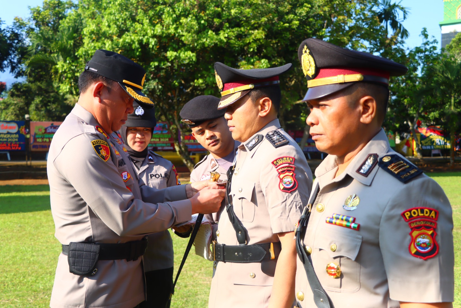 Kapolres Lebong Pimpin Upacara Sertijab Kabag Kasat Dan Kasi