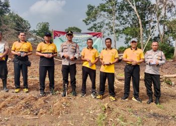 Polsek Teluk Segara Tanam Jagung Kuartal III di Lahan 5 Hektare, Dukung Program Ketahanan Pangan Nasional