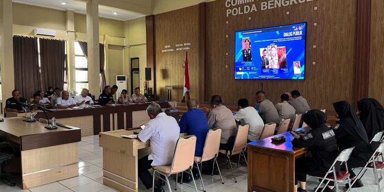 Polda Bengkulu Ikuti Forum Group Discussion Pemantauan Komunikasi Publik Menuju Polri yang Presisi