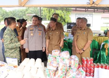 Kapolres Bengkulu Selatan Hadiri Bazar HUT Ke-81 TNI dan Vicon Bersama Panglima TNI di Kodim 0408/BS
