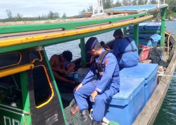 Ditpolairud Polda Bengkulu Laksanakan Giat Patroli Perairan menggunakan Kapal Polisi XXVII-2024 di Perairan Karang Lebar