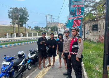 Patroli Sepeda Sat Samapta Polresta Bengkulu Antisipasi Balap Liar dan Gangguan Kamtibmas di Kawasan Tugu Pena