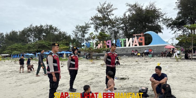 Personel Pos Shelter Gelar Patroli di Kawasan Pantai Panjang, Tegaskan Komitmen Jaga Keamanan Wisatawan