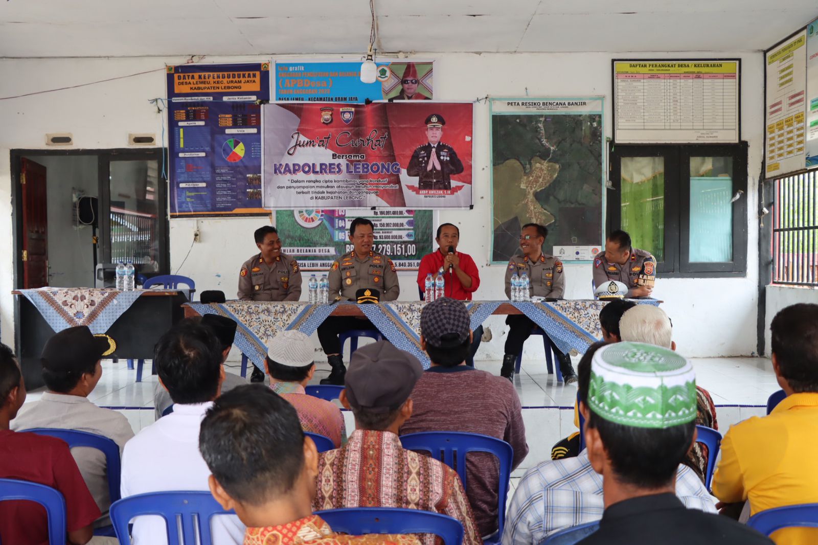 Jumat Curhat, Kapolres Lebong Tegaskan Pihaknya Terus Tindak Kendaraan Knalpot Grong