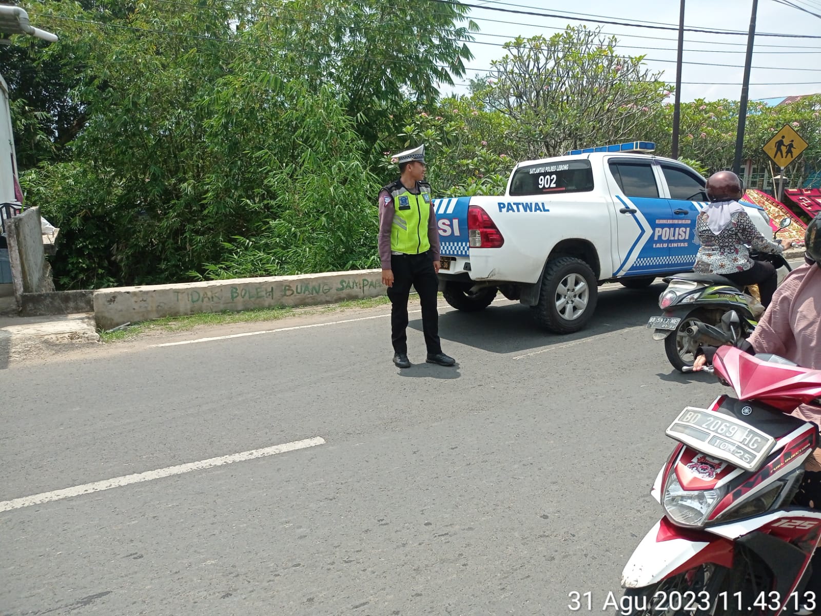 Patroli, Personel Satlantas Polres Lebong Tilang Pelanggar