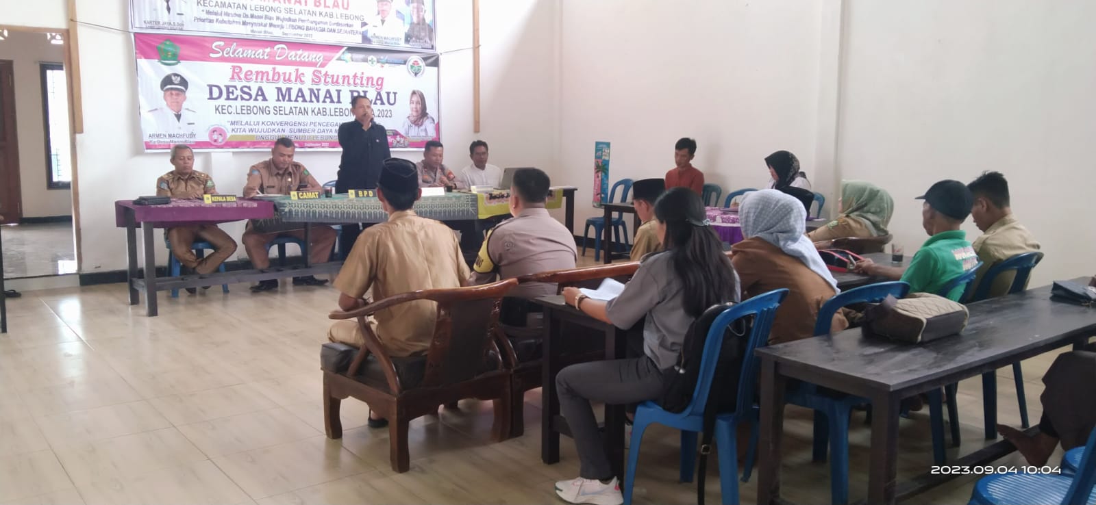 Kapolsek Lebong Selatan Hadiri Musyawarah Desa dan Rembuk Stunting