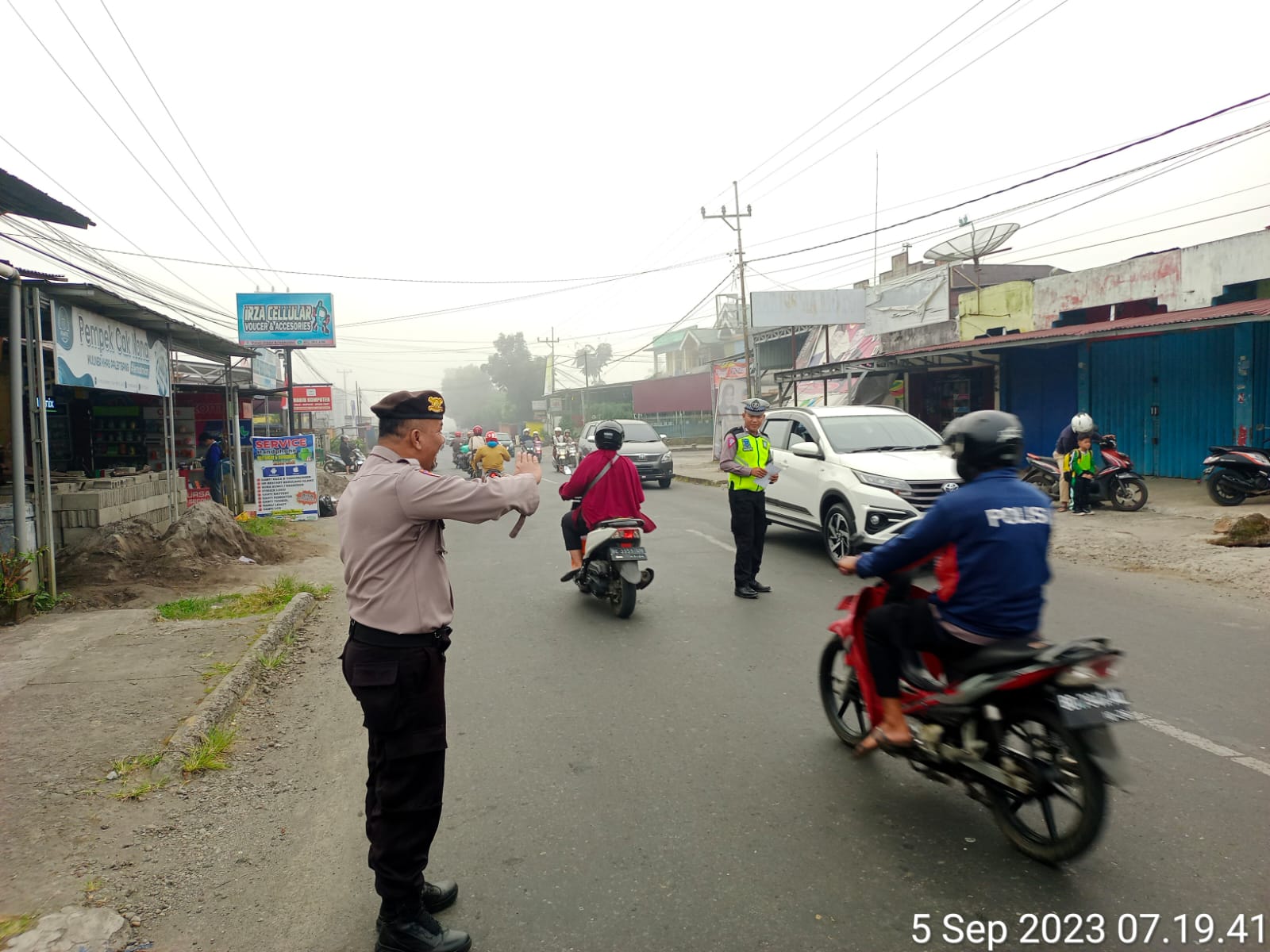 Polres Kepahiang Gelar Pengaturan Lantas Jam Rawan Keramaian