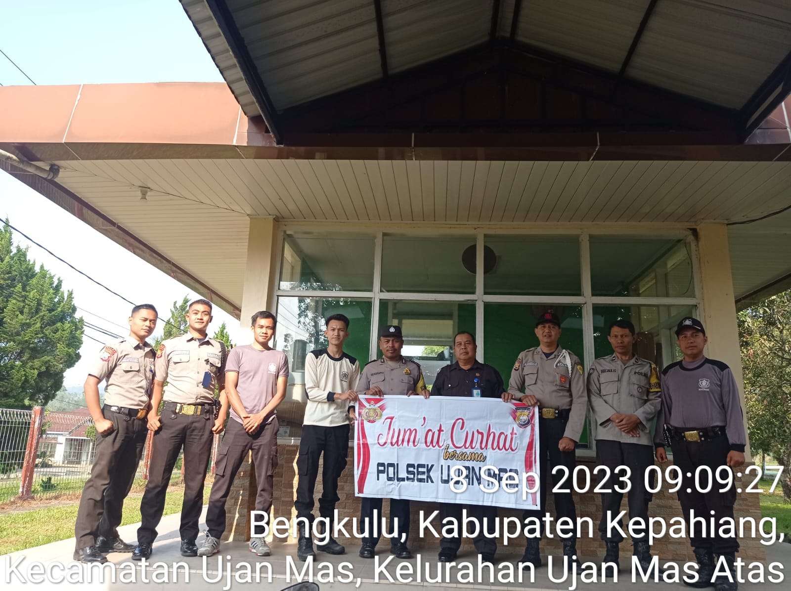 Polsek Ujan Mas Gelar Jumat Curhat Bersama Satpam