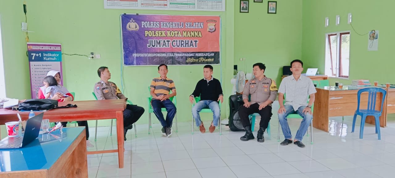 Serap Aspirasi Masyarakat, Polsek Kota Manna Kembali Gelar Jumat Curhat