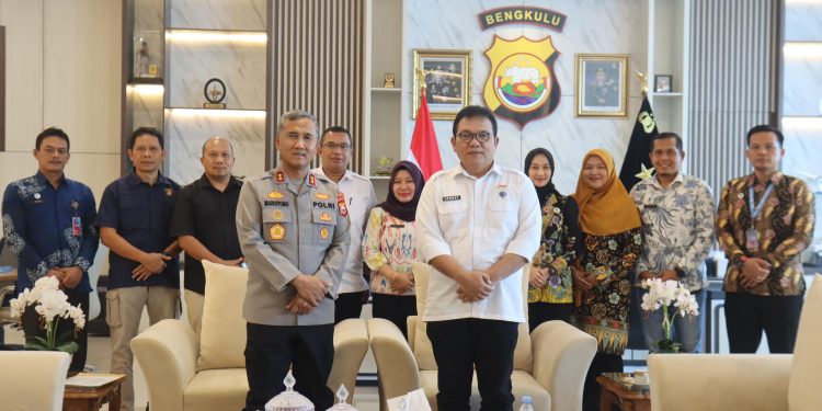 Kapolda Bengkulu Terima Silaturahmi Dari Kanwil Kemenkumham Sumatera Selatan Wilayah Kerja Bengkulu