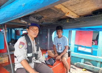 Ditpolairud Polda Bengkulu Laksanakan Patroli Kapal di Perairan Pulau Baai