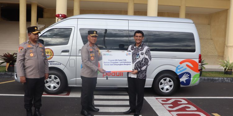 Usai Lebaran, Polda Bengkulu Terima Bantuan Ambulance Dari BRI
