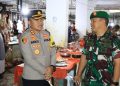 Jamin Keamanan Jelang Idul Fitri, Kapolres Bengkulu Utara Beserta DANDIM 0423 Patroli Skala Besar di Pasar Purwodadi