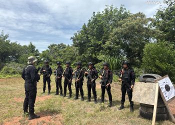 Personel Brimob Batalyon C Pelopor Laksanakan Latihan GAG dan Tembak Reaksi