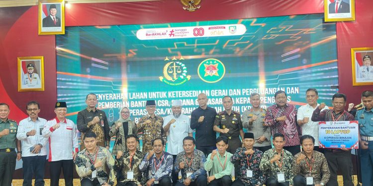 Kapolda Bengkulu Hadiri Peluncuran Program Jaksa Garda Desa dan Penandatanganan MoU/PKS di Provinsi Bengkulu