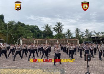 Personel Ditsamapta Polda Bengkulu Laksanakan Latihan Bela Diri Polri untuk Tingkatkan Kesiapsiagaan dan Profesionalisme