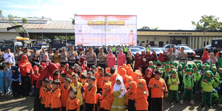 Kapolda Bengkulu Sambut Kunjungan Edukatif Murid TK dan RA dalam Program “Mengenal Lebih Dekkat Polri”
