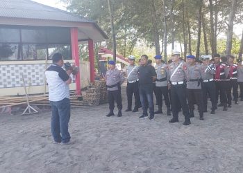 Polda Bengkulu Gelar Apel Persiapan KRYD Premanisme dan Pungli di Kawasan Pantai Panjang