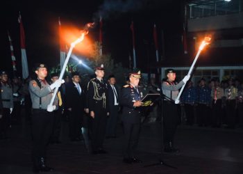 Jelang HUT ke-81 RI, Polda Bengkulu Ikuti Renungan Suci di TMP Balai Buntar