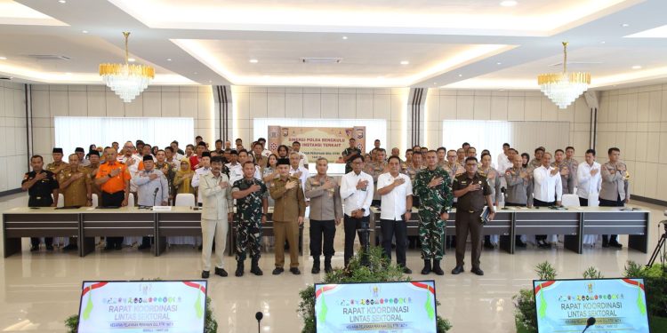 Kapolda Bengkulu Gelar Rakor Lintas Sektoral Operasi Ketupat Nala 2026, Polda Bengkulu Siapkan 2.141 Personel