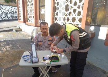 Biddokkes Polda Bengkulu Laksanakan Pemeriksaan Kesehatan Personel Usai Kegiatan Binrohtal