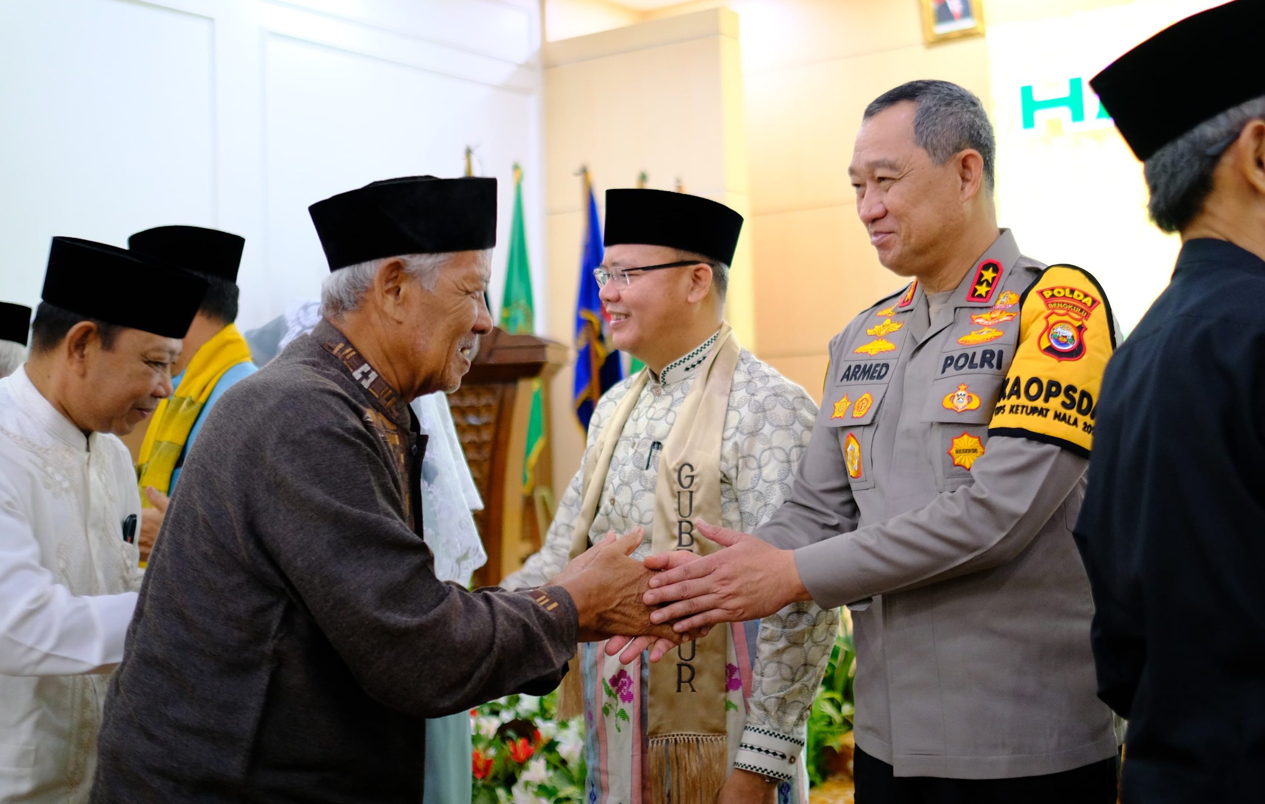 Jalin Silaturahmi dan Perkuat Sinergitas, Kapolda Bengkulu Halal Bihalal Dengan Masyarakat Melayu Provinsi Bengkulu