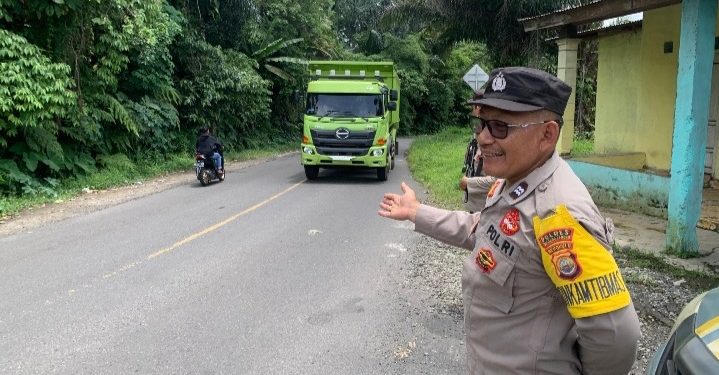 Polsek Padang Ulak Tanding  Laksanakan Monitoring Lintas Curup-Lubuk Linggau