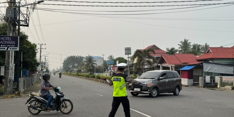 Polres Mukomuko Gelar Commander Wish Pengaturan Pagi, Wujudkan Kamseltibcarlantas yang Aman dan Kondusif