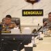 Polda Bengkulu ikuti rapat anev program Polri dalam rangka mendukung Asta Cita pemerintah