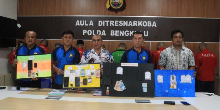 Transaksi Sabu, Honorer Hingga Driver Ojol Ditangkap Subdit III Polda Bengkulu
