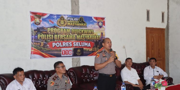 *POLRES SELUMA GELAR POLISI NGARIUNG BERSAMA MASYARAKAT PEDULI PENGANGGURAN DI DESA KUNDURAN