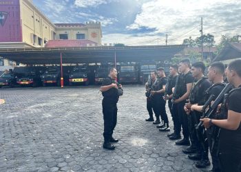 Detasemen Gegana Satbrimob Polda Bengkulu Gelar Latihan Penindakan Tim Anti Anarkis