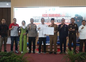 Kapolda Bengkulu Hadiri Aksi Nasional Pencegahan Penyalahgunaan Obat-Obat Tertentu di Bengkulu