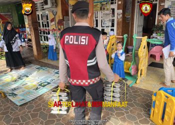 Ditsamapta Polda Bengkulu Laksanakan Patroli Dialogis dan Pengawalan Pendistribusian MBG