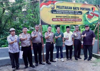 Kapolda Bengkulu Letakkan Batu Pertama Pembangunan Gedung Dittahti Polda Bengkulu Serta Ruang Tahanan Wanita dan Anak