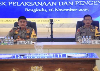 Wakapolda Bengkulu Pimpin Taklimat Akhir Audit Kinerja Tahap II Itwasda Polda Bengkulu Aspek Pelaksanaan dan Pengendalian pada Polda Bengkulu T.A 2025