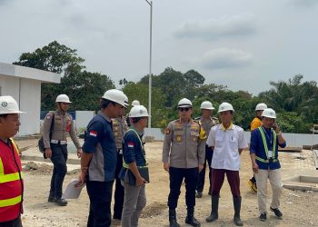 Pastikan Pembangunan Sesuai Prosedur, Kapolresta Bengkulu Cek Progres Pembangunan Satpas di Bentiring