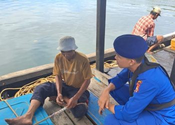 Jaga Keselamatan Nelayan, Ditpolairud Polda Bengkulu Gelar Patroli Perairan di Muara Dua Menggunakan Kapal Polisi XXVII-2009