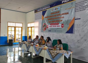 Sosialisasi Ditlantas Polda Bengkulu Tentang Pembatasan Jam Operasional Angkutan Batu Bara di Rejang Lebong