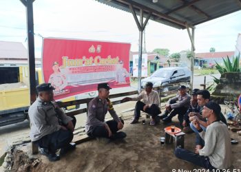 Polsek Sindang Dataran Gelar Jumat Curhat Bersama Bhabinkamtibmas dan Masyarakat