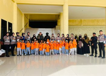 Polda Bengkulu Terima Kunjungan Outing Class dari TK STUD Tajul Wagor Kota Bengkulu
