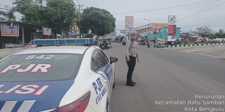 Ciptakan rasa nyaman dan aman, PJR Ditlantas Polda Bengkulu laksanakan patroli rutin