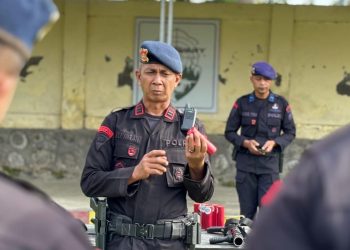 Batalyon A Pelopor Gelar Latihan Pengenalan Alsus PHH