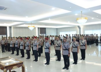 Kapolda Bengkulu Pimpin Upacara Sertijab Sejumlah Pejabat Utama dan Kapolres Jajaran