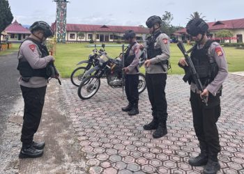 Brimob Polda Bengkulu Laksanakan Patroli KRYD dan Pemantauan Daerah Rawan Longsor di Kabupaten Rejang Lebong