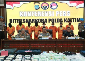 Polda Kaltim Ungkap Peredaran Narkoba di Samarinda-Balikpapan, 8 Orang Jadi Tersangka