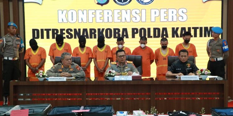 Polda Kaltim Ungkap Peredaran Narkoba di Samarinda-Balikpapan, 8 Orang Jadi Tersangka