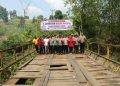 Kapolres Bengkulu Tengah Groundbreaking Pembangunan Jembatan Merah Putih di Desa Bukit
