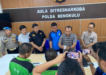 Ditresnarkoba Polda Bengkulu Musnahkan Barang Bukti Narkotika