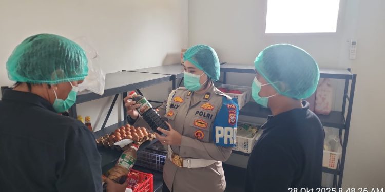 Bidpropam Polda Bengkulu Laksanakan Pengecekan dan Pengawasan Pelayanan di SPPG Mabes Polri 3 Polda Bengkulu